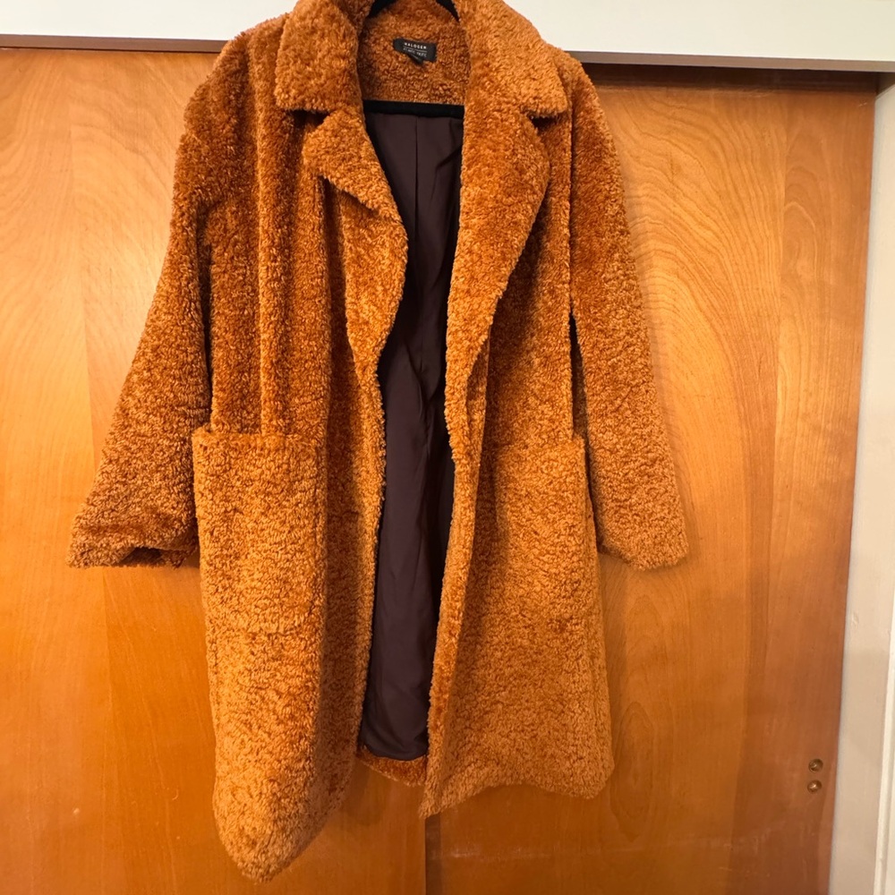 Halogen Cozy Brown Teddy Jacket
